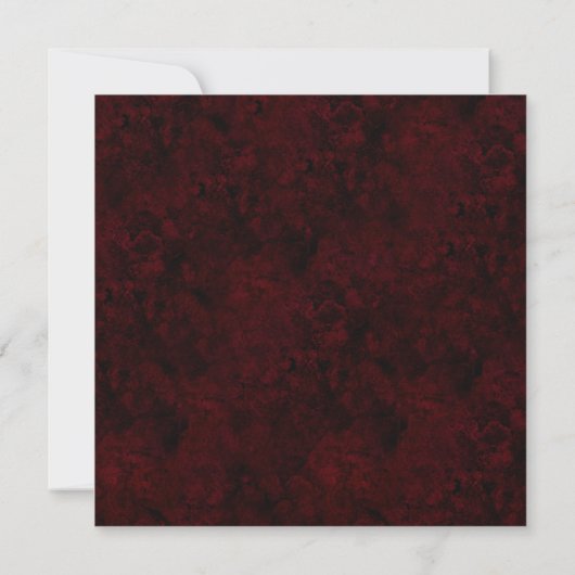 Invitation Bourgogne rouge et or Parties scintillant Agate Sw (Dos)