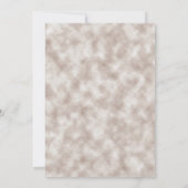 Invitation Bourgogne rouille Orange Floral Femme 75e annivers (Dos)