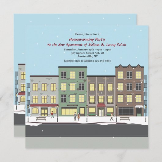 Invitation Bourrasques dans l'invitation de partie de (Devant / Derrière)