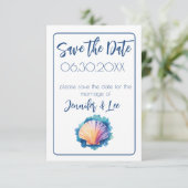 Invitation Bouteille colorée à l'aquarelle Enregistrer la dat (Debout devant)