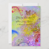 Invitation BOUTEILLE DANS PURPLE SPARKLE 2 Mariage Monogramme (Dos)