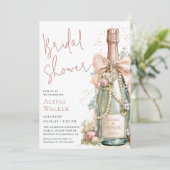 Invitation Bouteille de Champagne pour Enterrement de Vie de  (Debout devant)