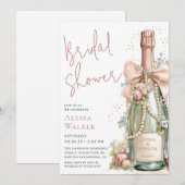 Invitation Bouteille de Champagne pour Enterrement de Vie de  (Devant / Derrière)
