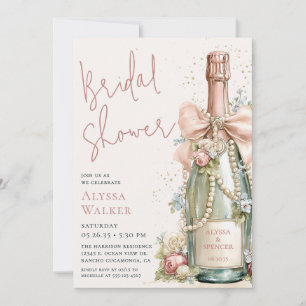 Invitation Bouteille de Champagne pour Enterrement de Vie de