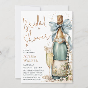 Invitation Bouteille de Champagne pour Enterrement de Vie de