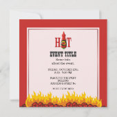 Invitation Bouteille de sauce chaude (Dos)