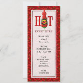 Invitation Bouteille de sauce chaude (Dos)