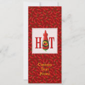 Invitation Bouteille de sauce chaude (Devant)