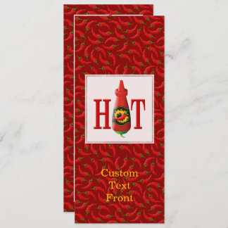 Invitation Bouteille de sauce chaude