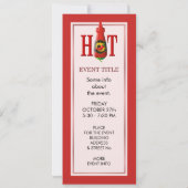 Invitation Bouteille de sauce chaude (Dos)