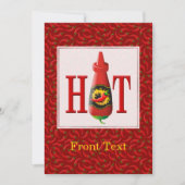 Invitation Bouteille de sauce chaude (Devant)