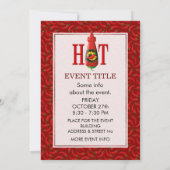 Invitation Bouteille de sauce chaude (Dos)