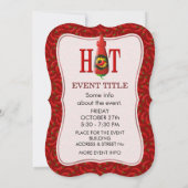 Invitation Bouteille de sauce chaude (Dos)