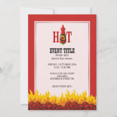 Invitation Bouteille de sauce chaude (Dos)