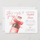 Invitation Bouteille de soda prête à exploser avec un noeud b (Devant)