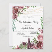 Invitation Bouteille de vin roses de Bourgogne enterrement de (Devant)