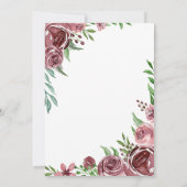 Invitation Bouteille de vin roses de Bourgogne enterrement de (Dos)