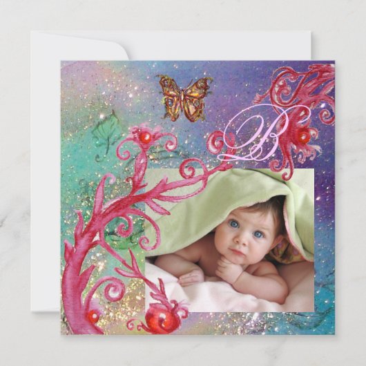 Invitation BOUTEILLE EN BLEU, BÉBÉ GARÇON DOUCHE Modèle photo (Devant)