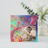 Invitation BOUTEILLE EN BLEU, BÉBÉ GARÇON DOUCHE Modèle photo (Debout devant)