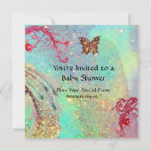 Invitation BOUTEILLE EN BLEU, BÉBÉ GARÇON DOUCHE Modèle photo (Dos)