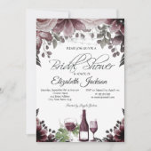 Invitation Bouteille en verre de la femme Lumières Fête des m (Devant)