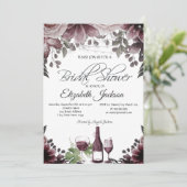 Invitation Bouteille en verre de la femme Lumières Fête des m (Debout devant)