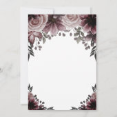 Invitation Bouteille en verre de la femme Lumières Fête des m (Dos)