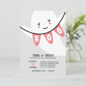 INVITATION BOUTEILLE GORGE OU TRAITE LES ENFANTS HALLOWEEN (Debout devant)