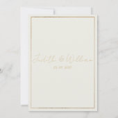 Invitation Bouteille jaune marine bleu boho floral RSVP (Dos)