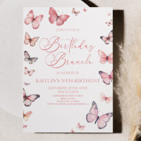 Bouteille rose douce fête d'anniversaire Brunch