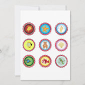 Invitation Bouteille Tropicale Casquettes Design Océan et Fau (Devant)