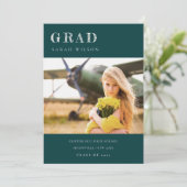 Invitation Bouteille Vert Nettoyage Minimal Nettoyage Photo G (Debout devant)