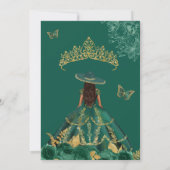 Invitation Bouteille verte Emerald Charro Quinceañera (Dos)