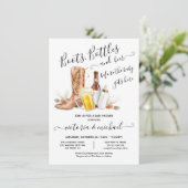 Invitation Bouteilles Bouteilles et Baby shower de bière (Debout devant)