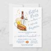 Invitation Bouteilles Brats et Baby shower de l'Oktoberfest d (Devant)