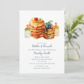 Invitation Bouteilles + Brunch Baby shower Petit déjeuner (Debout devant)