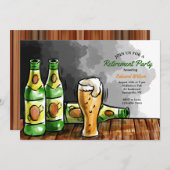 Invitation Bouteilles de Bière (Devant / Derrière)