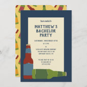 Invitation Bouteilles de bière Bachelor Party Custom (Devant / Derrière)