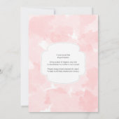 Invitation Bouteilles de Poppin' Baby shower d'aquarelle rose (Dos)