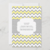 Invitation Bouteilles de Poppin' Baby shower gris jaune (Dos)