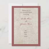 Invitation Bouteilles de vin, raisins, tire-bouchon et verre (Dos)