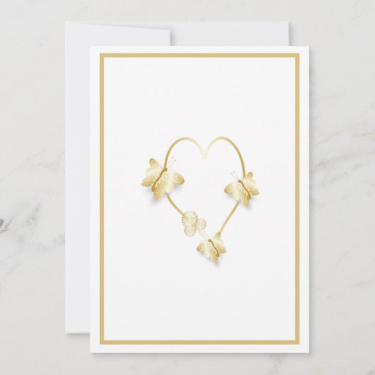 Invitation Bouteilles d'invitation de mariage d'or (Dos)