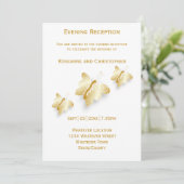 Invitation Bouteilles d'invitation de mariage d'or (Debout devant)
