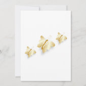 Invitation Bouteilles d'invitation de mariage d'or (Dos)