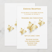 Invitation Bouteilles d'invitation de mariage d'or (Devant / Derrière)