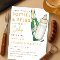 Bouteilles et bières Baby shower Décontracté