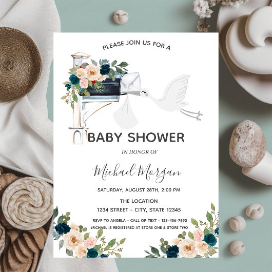 Invitation Boutique adorable Boîte aux lettres Baby shower de