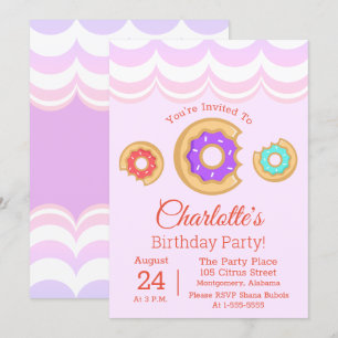 Invitation Boutique de beignes congelés Anniversaire