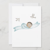 Invitation Boutique de livraison spéciale Baby shower Bébé bl (Dos)