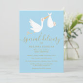 Invitation Boutique de livraison spéciale Bébé Sprinkle / Dou (Debout devant)